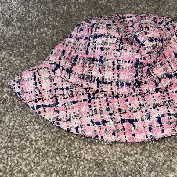 Chanel 23P Cloche Bucket Hat Cap Pink Tweed Women\'s Medium | AA8984B10509 NN112 main image 12
